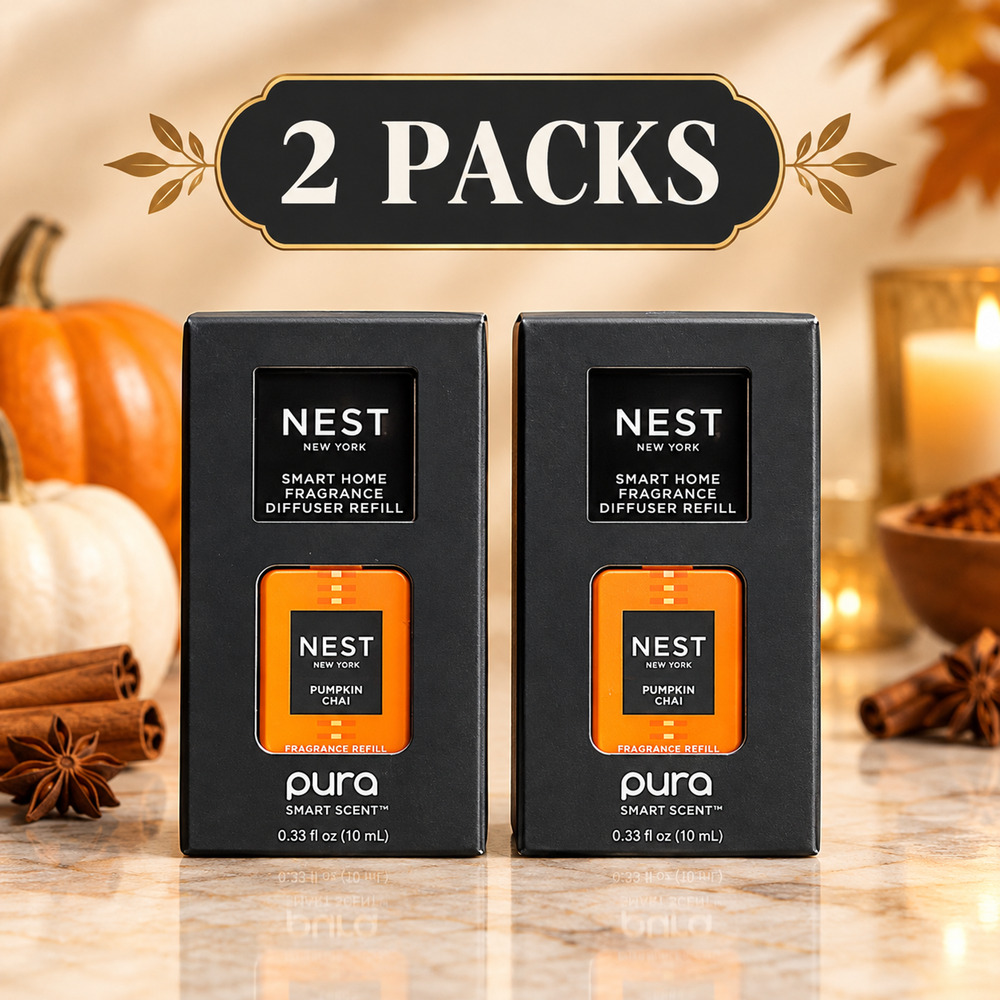 NEST New York Pumpkin Chai Pura Smart Home Fragrance Refill 2 Pack 0.33oz